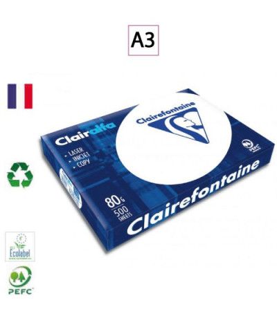 CLAIRALFA Ramette A3 extra blanc 80g CLAIREFONTAINE