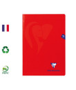 Cahier polypro piqué A4 seyes 96p 90g Rouge MIMESYS