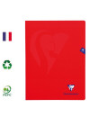 Cahier polypro piqué A4+ seyes 48p 90g Mimesys CLAIREFONTAINE rouge