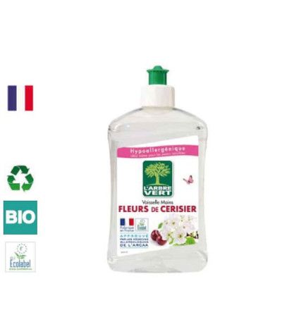 Liquide vaisselle et mains écologique Fleurs de cerisier L'ARBRE VERT