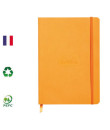 Cahier orange A5 broché 160pages lignées RHODIARAMA Clairefontaine - 2